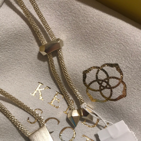 💙NWT KENDRA SCOTT AQUA PENDANT NECKLACE💙 - Picture 5 of 5